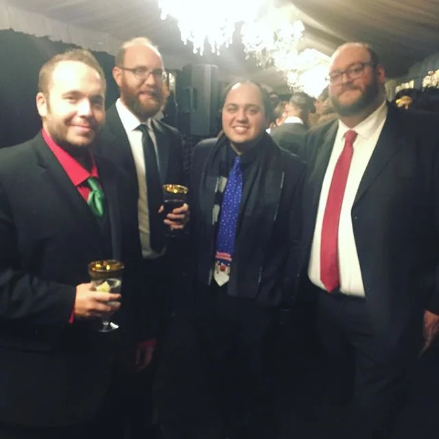 The hardworking quartet, making the people happy with &quot;Christmas Time is Here&quot; on request... 🎄 #happyholidays