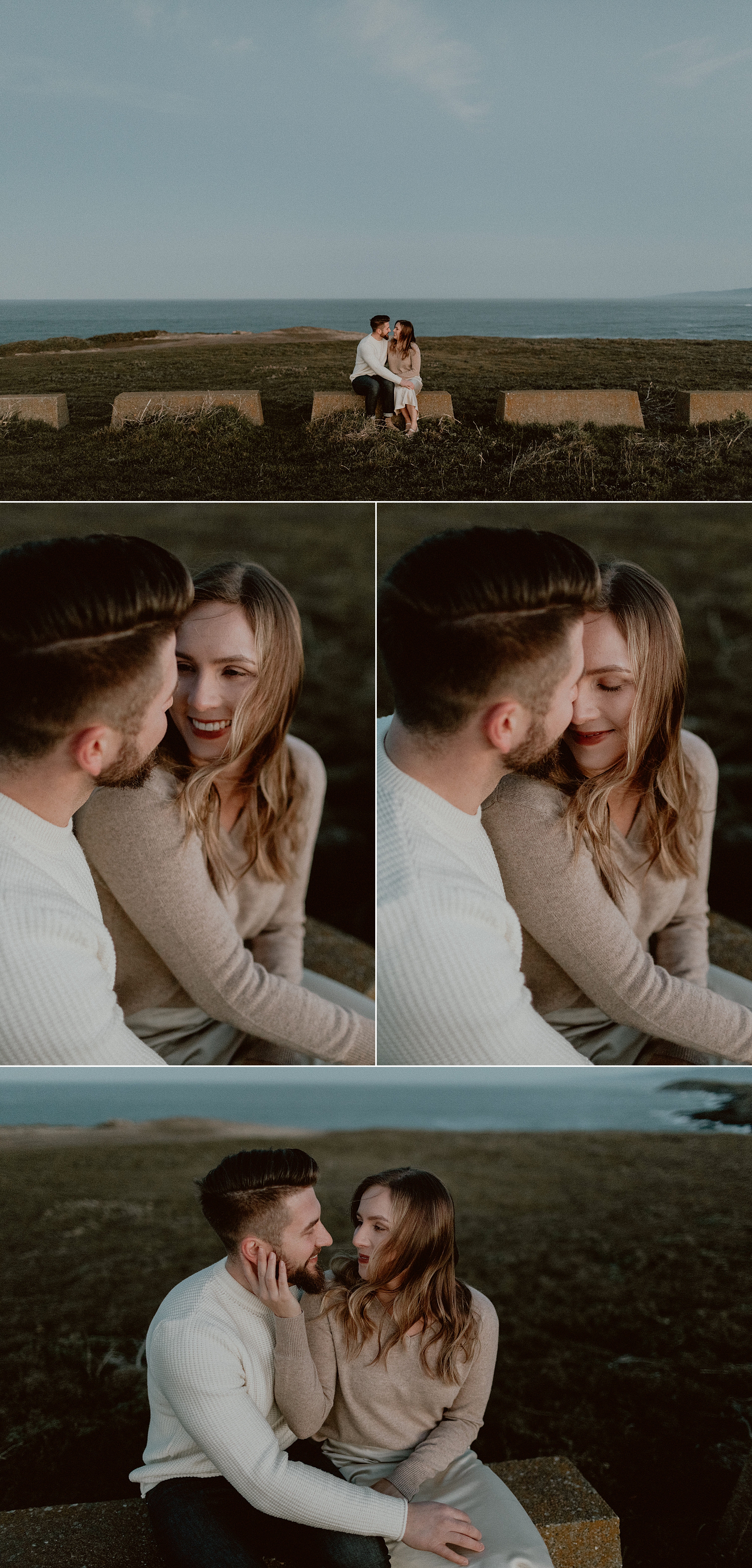 Bodega Headlands Sunrise Engagement Shoot | Gretchen Gause Photography #BodegaBay #EngagementSession #SunriseSession #SanFranciscoEngagementPhotographer #BayAreaWeddingPhotographer #DestinationWedding #RealCouple