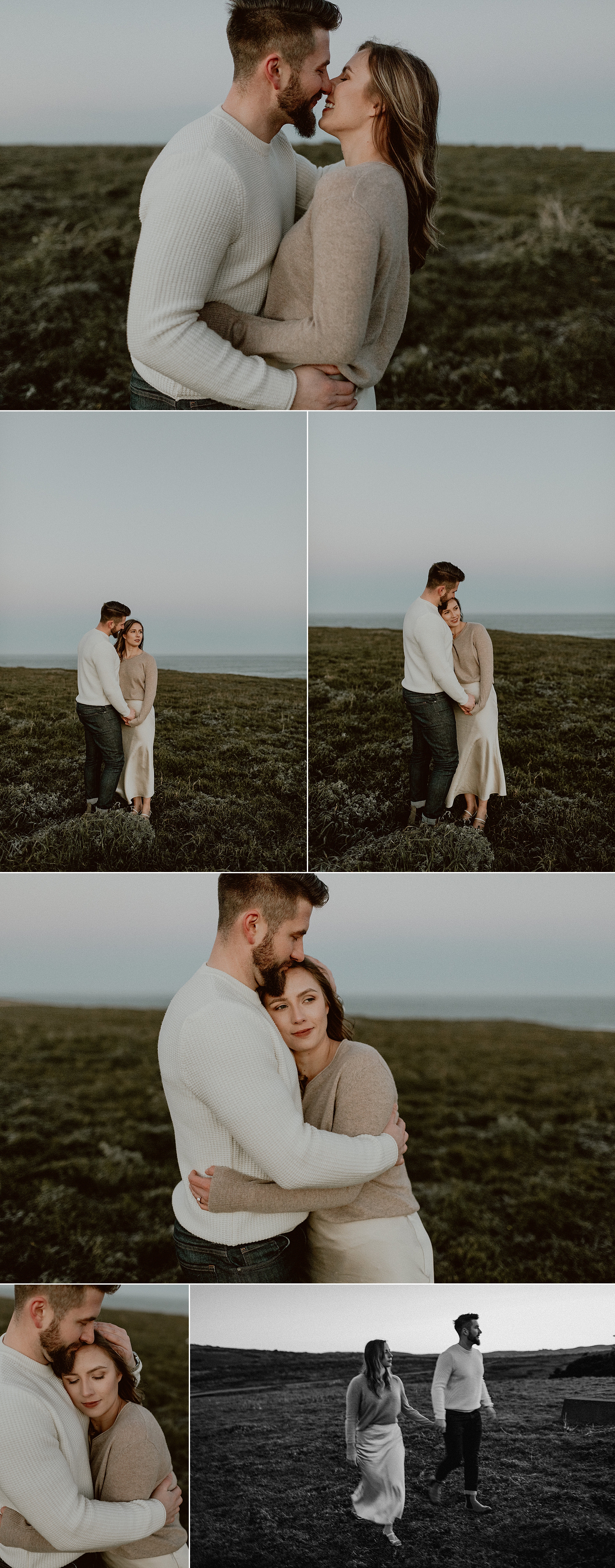Bodega Headlands Sunrise Engagement Shoot | Gretchen Gause Photography #BodegaBay #EngagementSession #SunriseSession #SanFranciscoEngagementPhotographer #BayAreaWeddingPhotographer #DestinationWedding #RealCouple