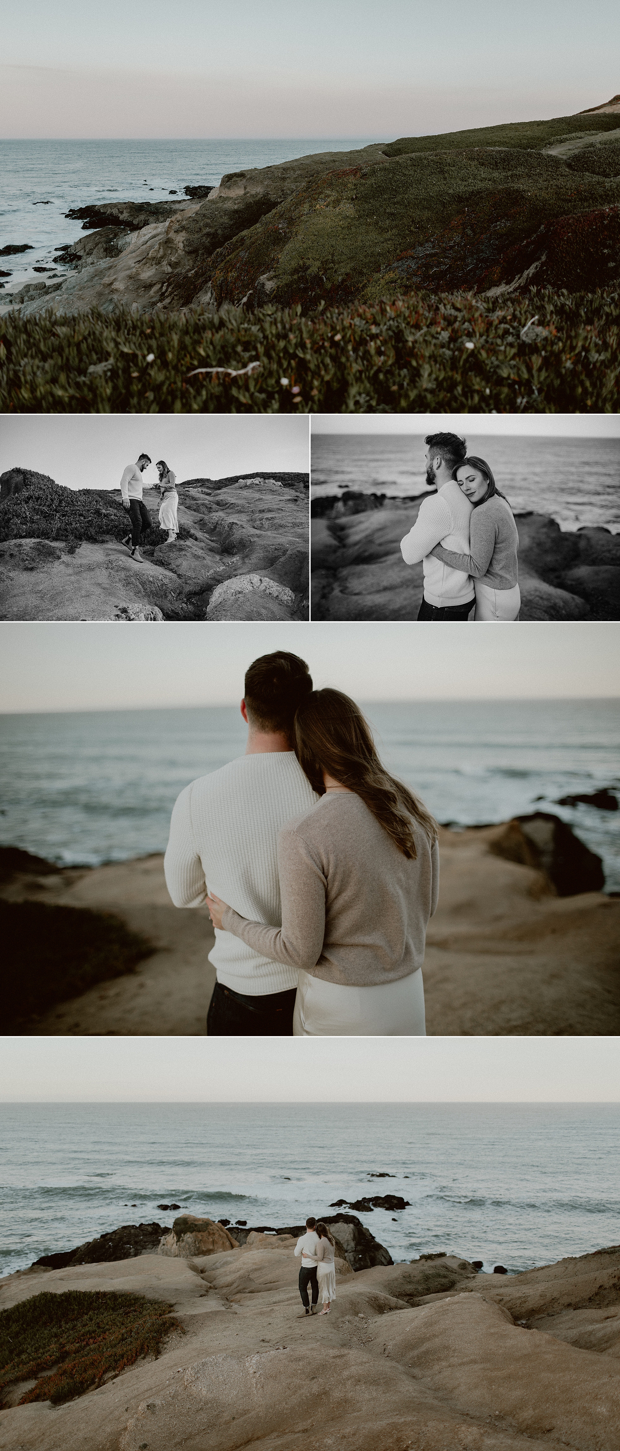 Bodega Headlands Sunrise Engagement Shoot | Gretchen Gause Photography #BodegaBay #EngagementSession #SunriseSession #SanFranciscoEngagementPhotographer #BayAreaWeddingPhotographer #DestinationWedding #RealCouple