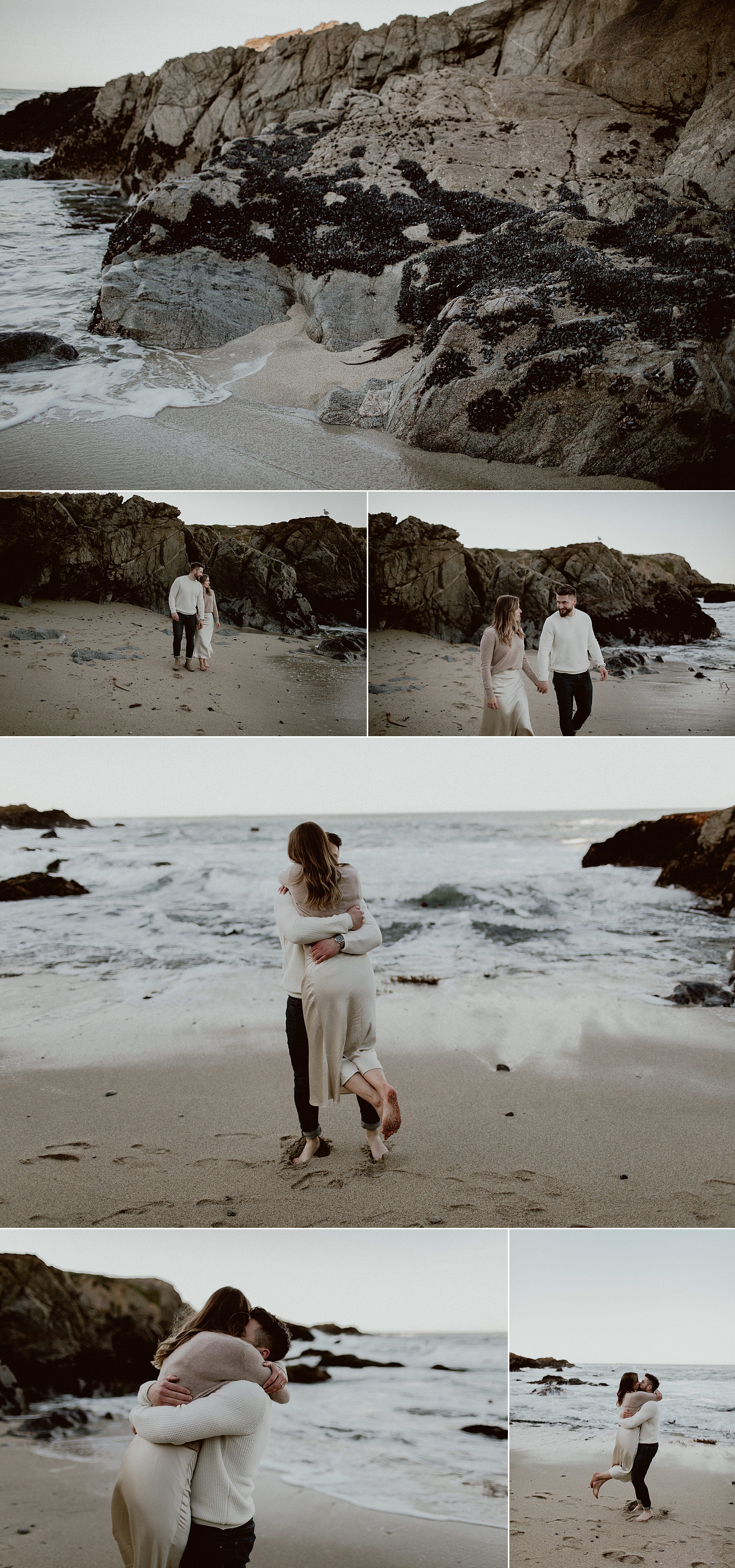 Bodega Headlands Sunrise Engagement Shoot | Gretchen Gause Photography #BodegaBay #EngagementSession #SunriseSession #SanFranciscoEngagementPhotographer #BayAreaWeddingPhotographer #DestinationWedding #RealCouple