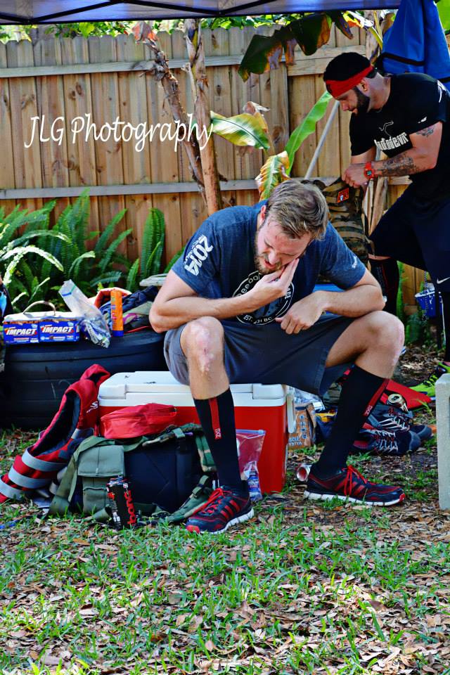 Nursing an injury and cooling down