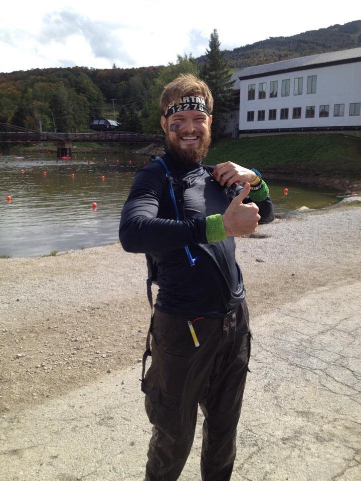 Dolitsky took this picture of me after my 30 burpees. All smiles baby!