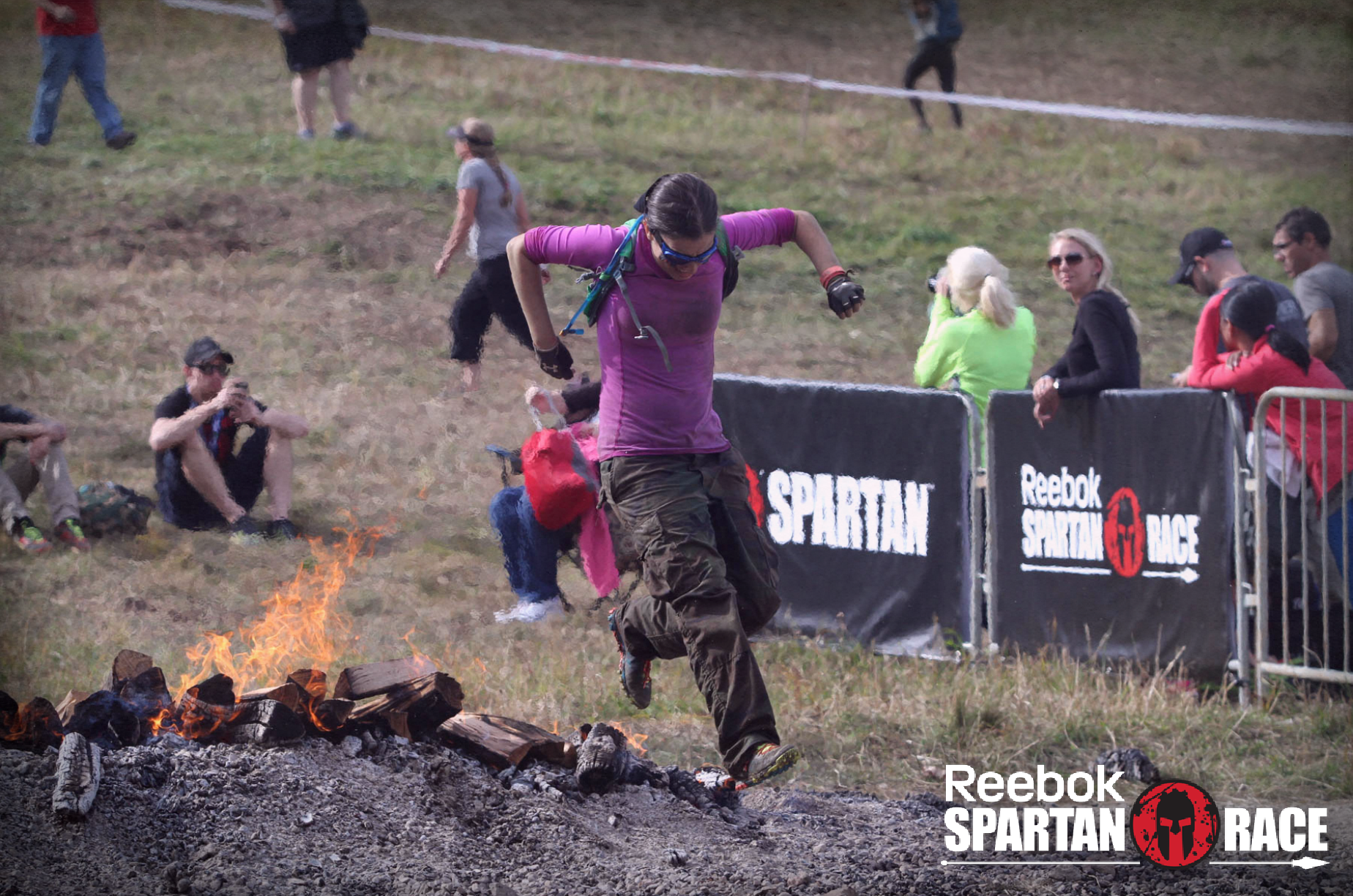 My wife at the finish line!