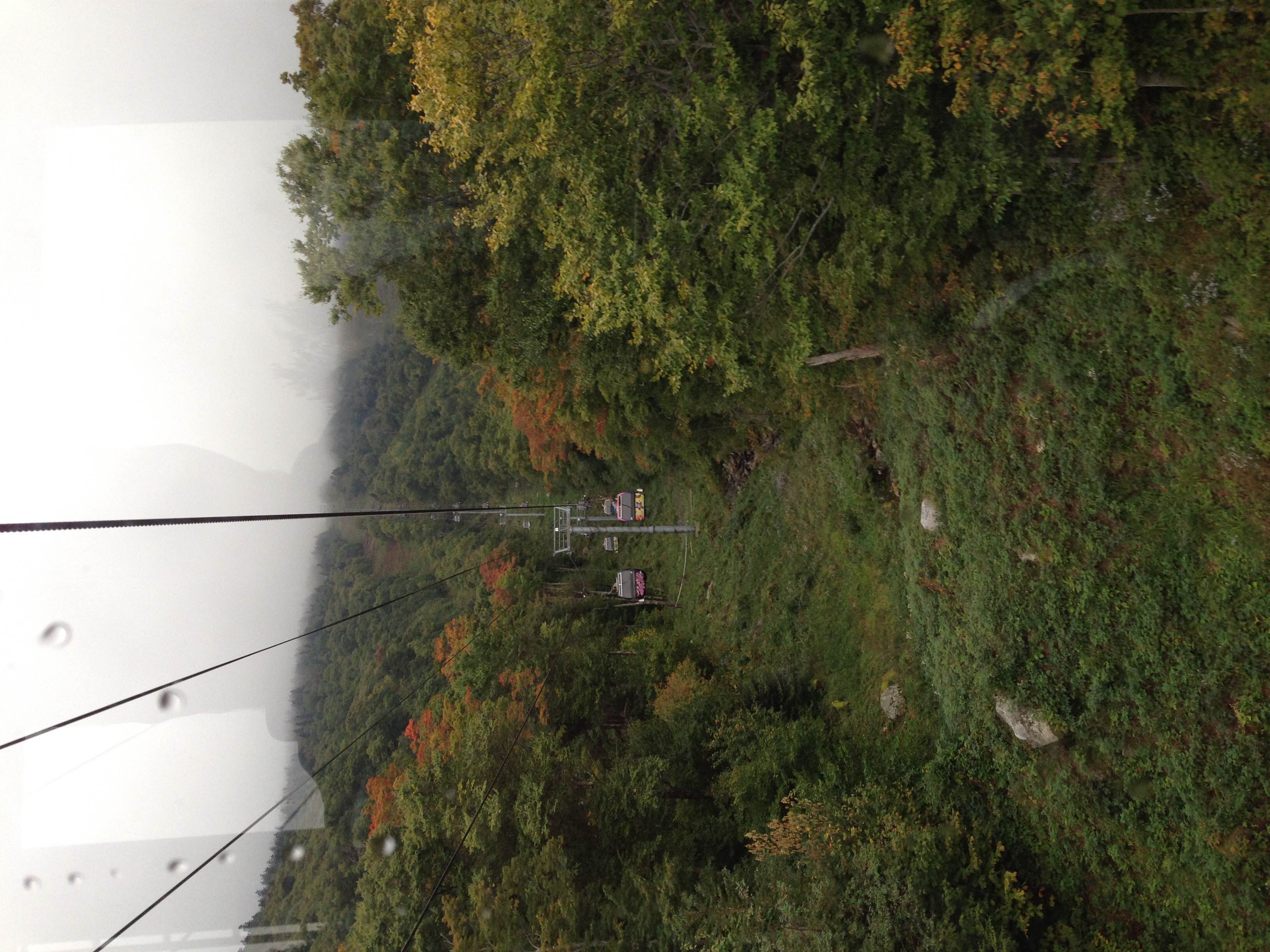 The uphill death march. Yep, it went up into the clouds.