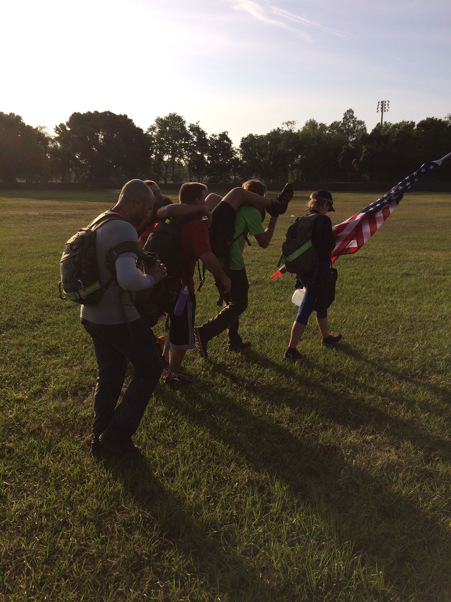 The final carry that ended in the field of misery. Moments before the end.