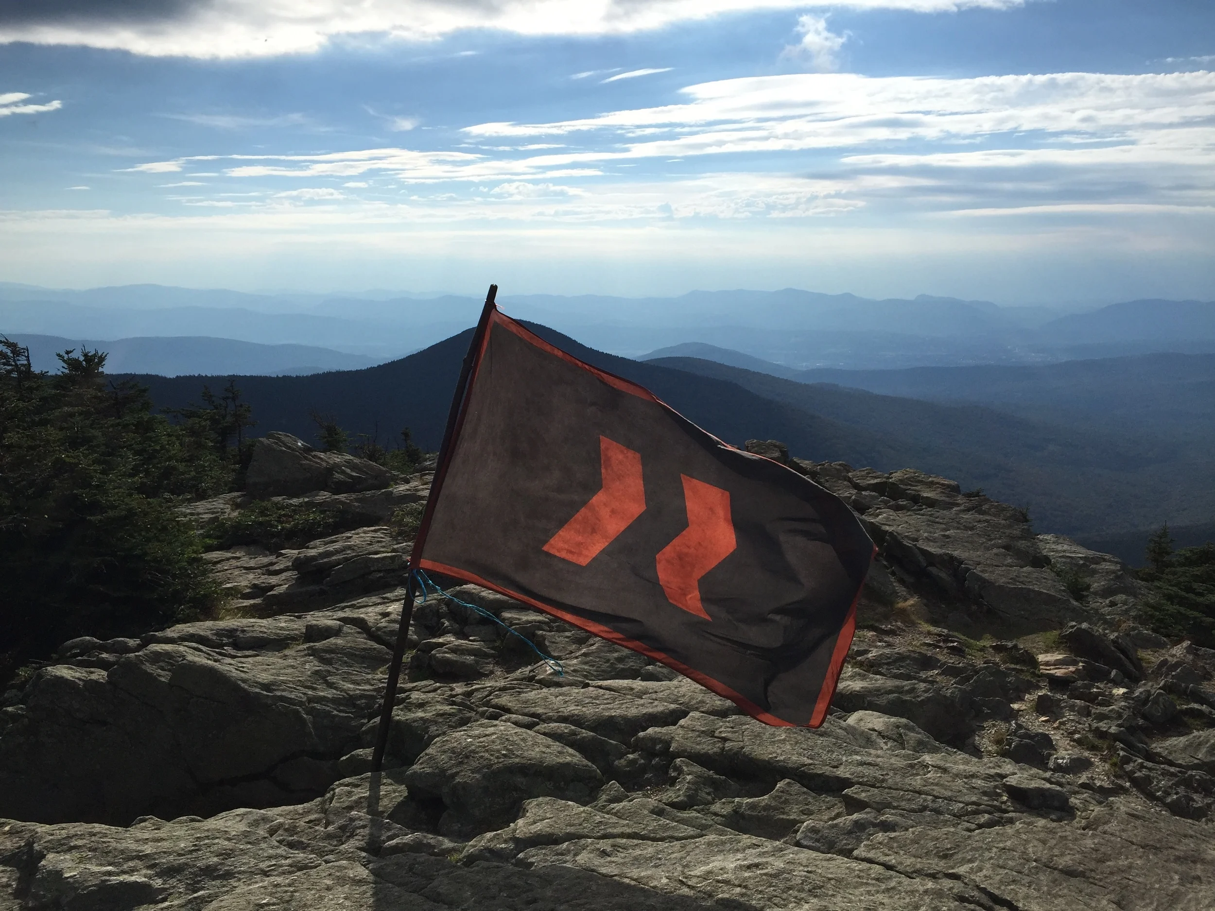 We had to do it. Kendall, Andrew and I placed our team flag atop K-1.