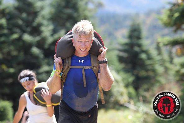 Mike, in all of his glory. I met him at the low crawl and started lap 2 with him. 