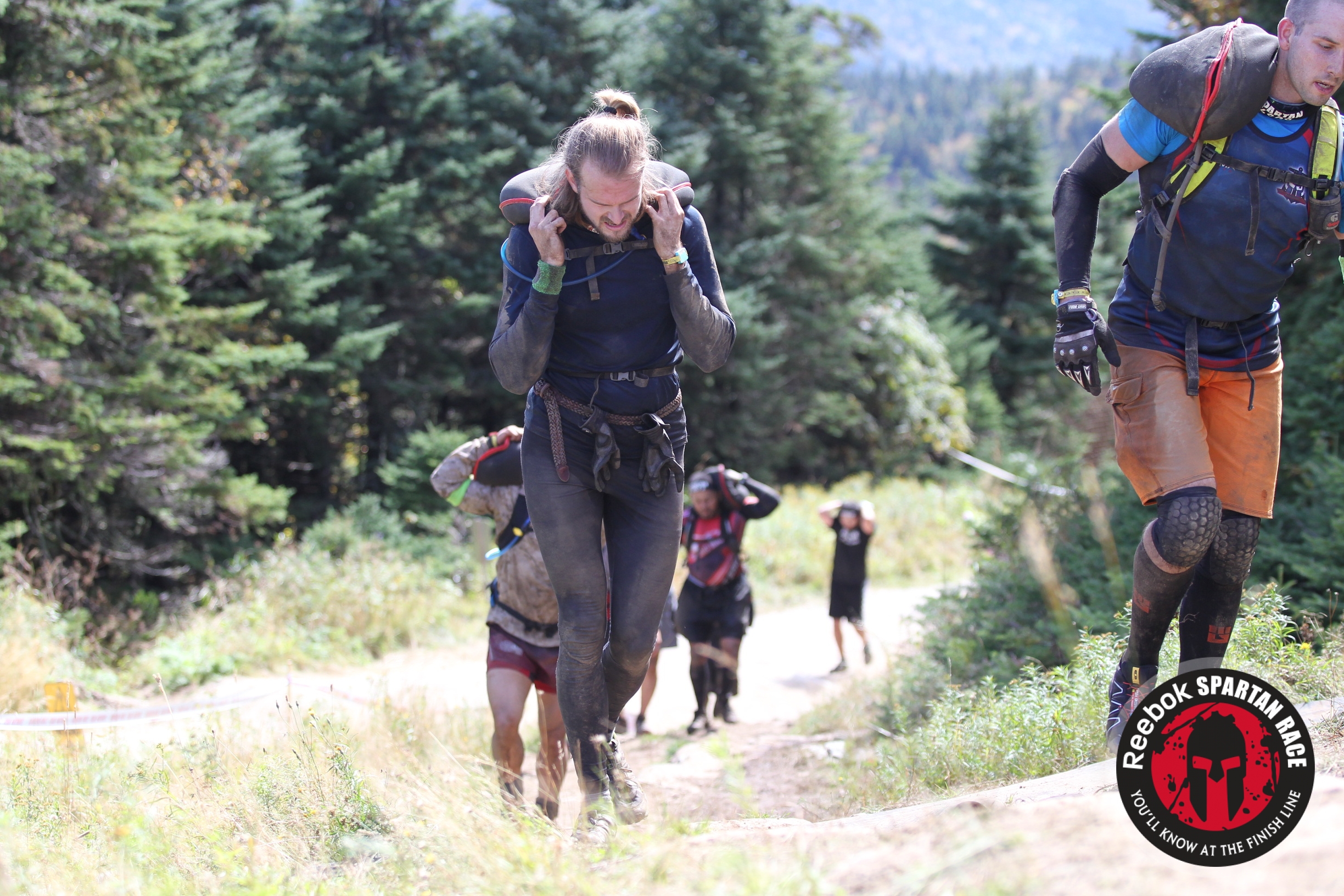 Pancake sandbag carry. I was upset, they didn't serve pancakes at this obstacle at all...