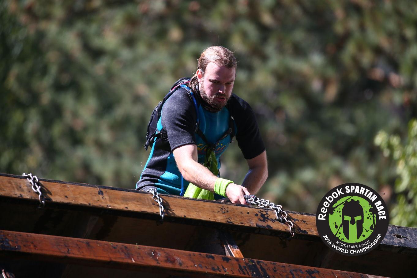 Going over the slip wall, still stunned from just getting out of the water