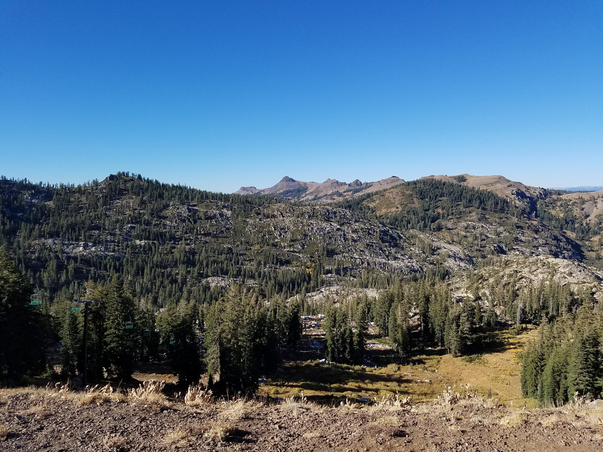 The beautiful, open terrain of Tahoe. The elevation and cold are your big challenges here.