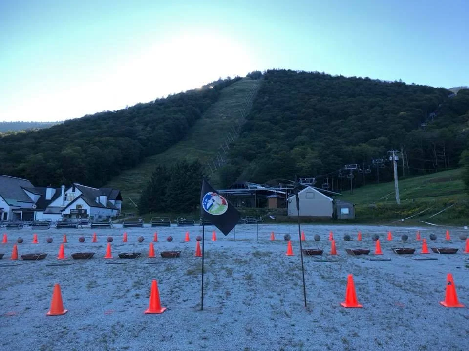 The atlas/sled hybrid obstacle at the bottom of the ultra loop. Photo credit Toshimi Haraguni