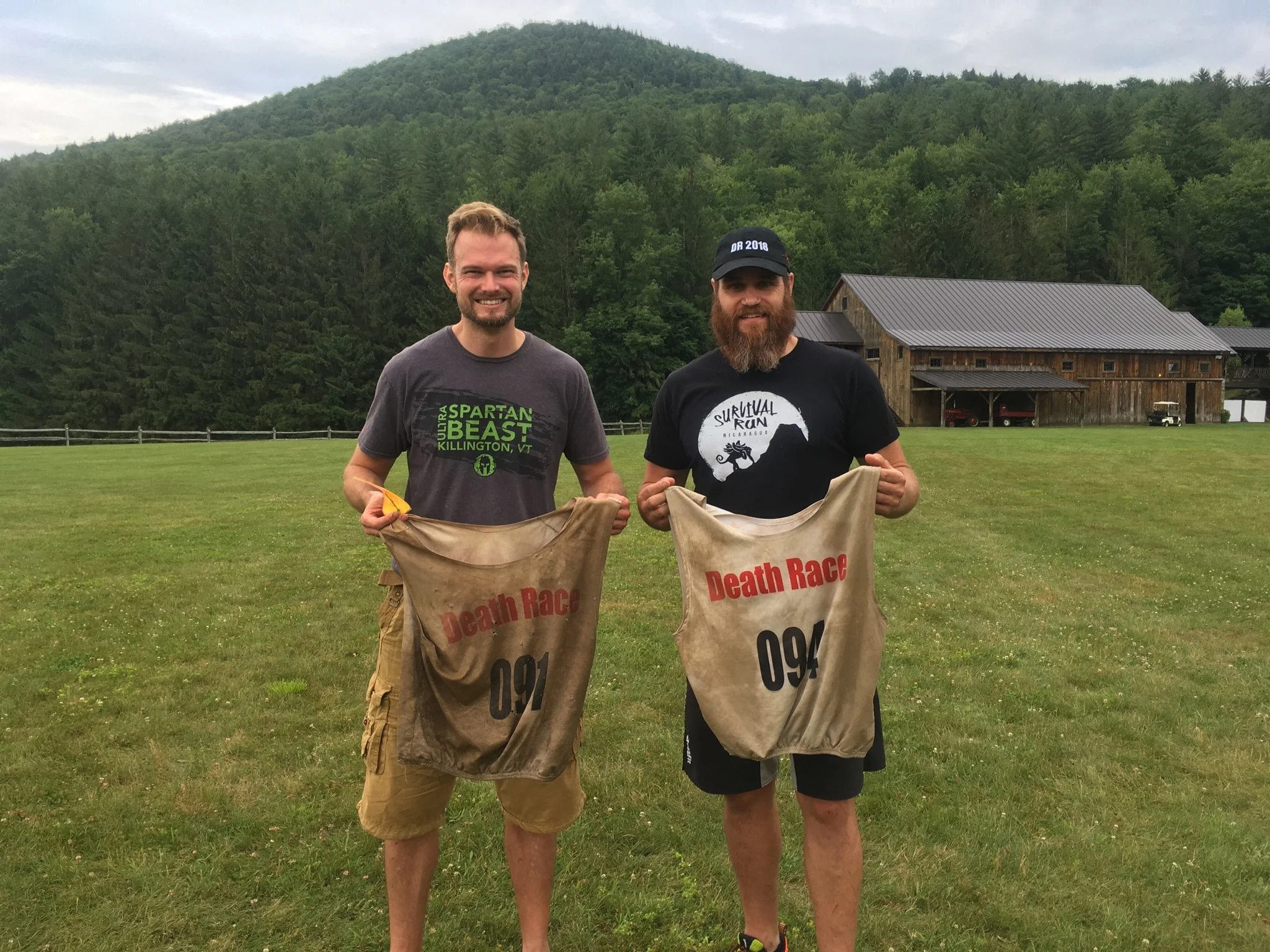 Matt and I with our 2018 bibs