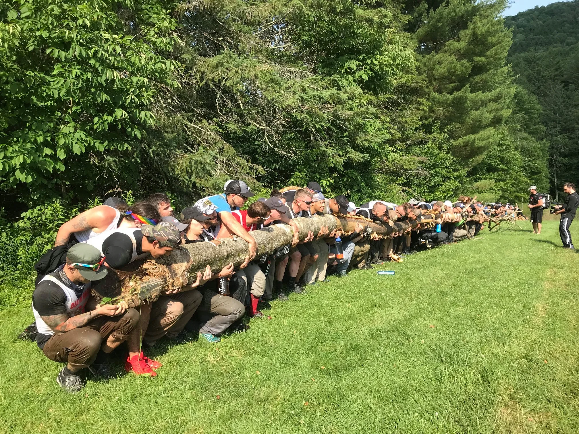 Squats, overhead press, and many other dumb things you can do with a massive tree!