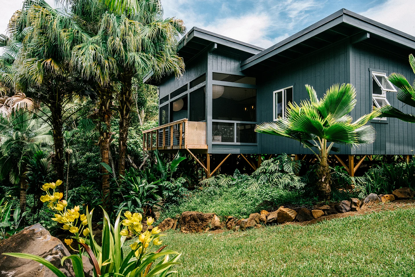 View of the house from the back. 