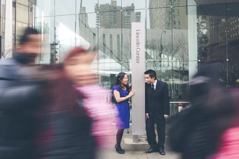 Metropolitan Opera House and Lincoln Center in New York City Engagement Session