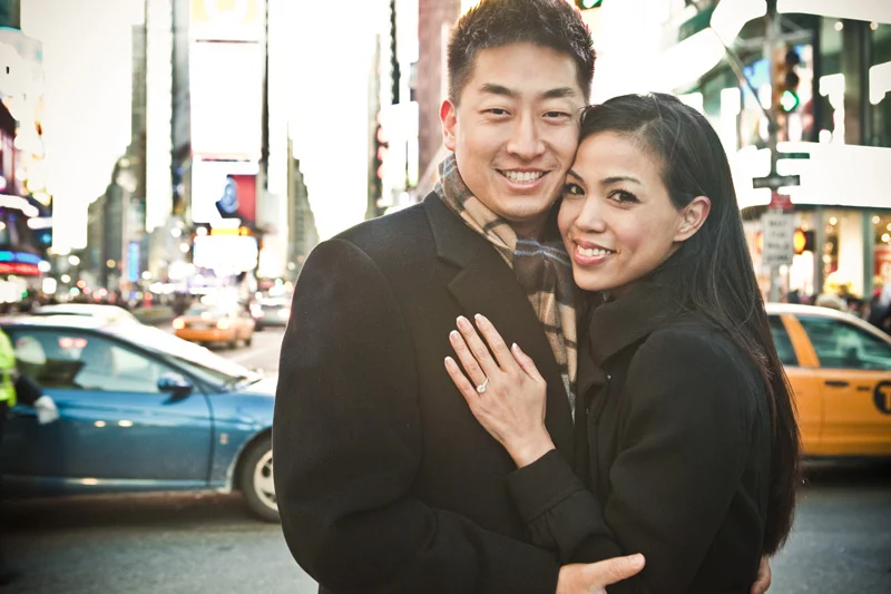 New Year's Gramercy Park Hotel and New York City Engagement Photography Session
