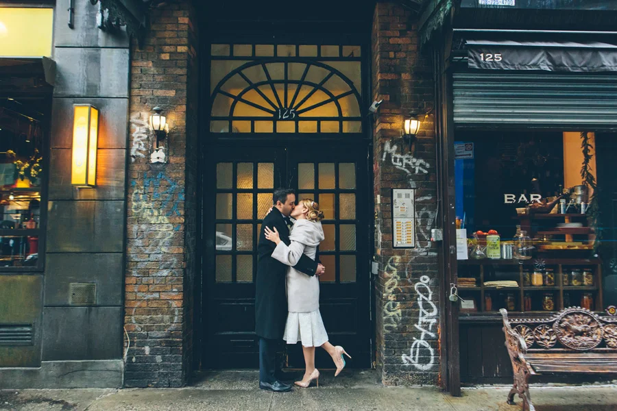 New York City Hall Elopement and Reception at Casa Mono