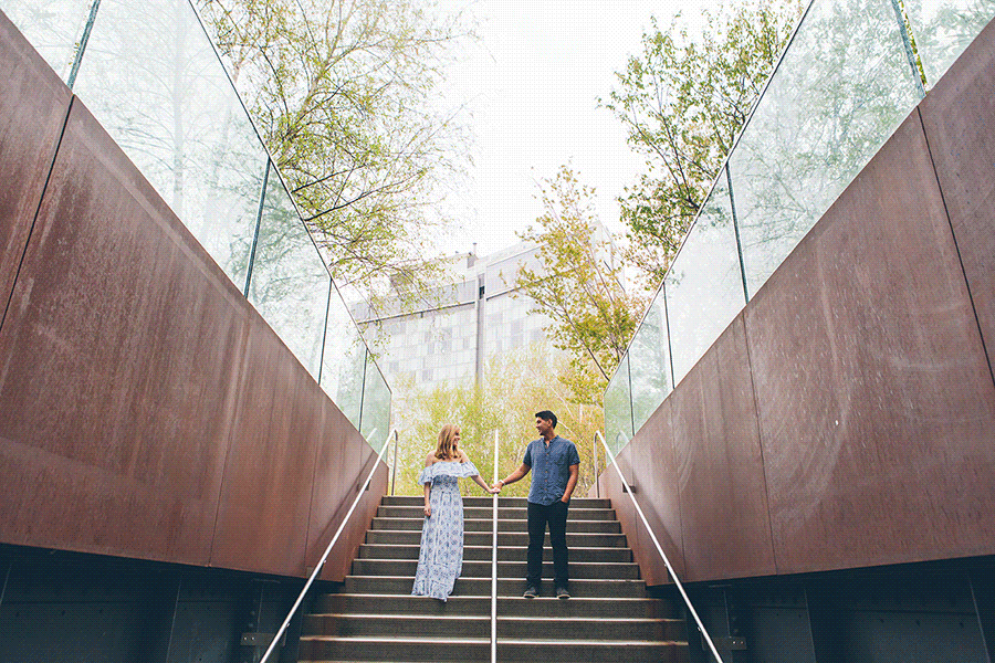A NYC FRIENDS TV SHOW INSPIRED ENGAGEMENT SESSION AT WASHINGTON SQUARE PARK IN NEW YORK CITY and The High Line