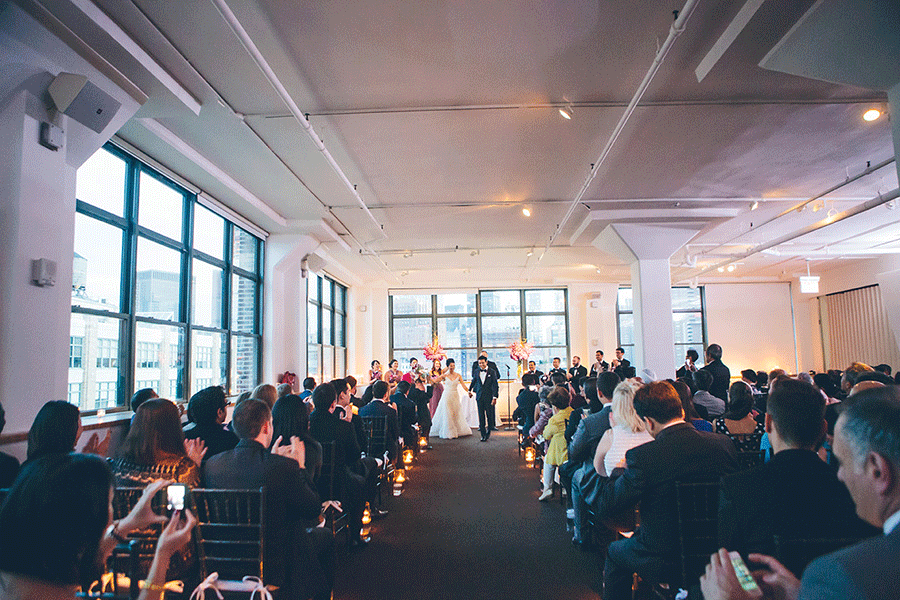 Breathtaking Tribeca 360 (Three Sixty) Rooftop Wedding in New York City