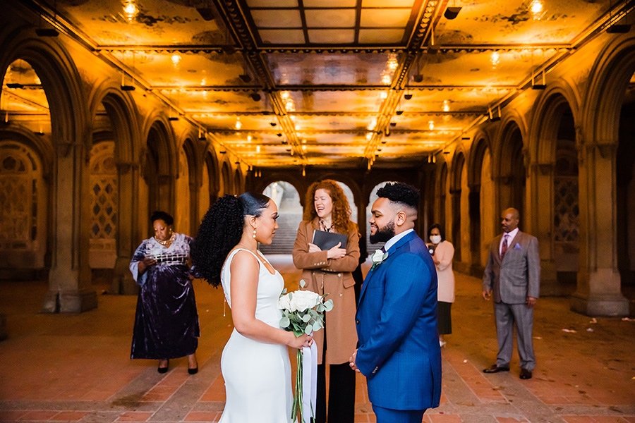 Bethesda Fountain  NY Central Park Wedding Ceremony