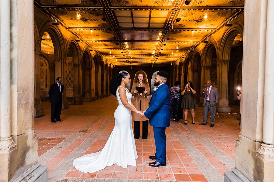 Bethesda Fountain  NY Central Park Wedding Ceremony