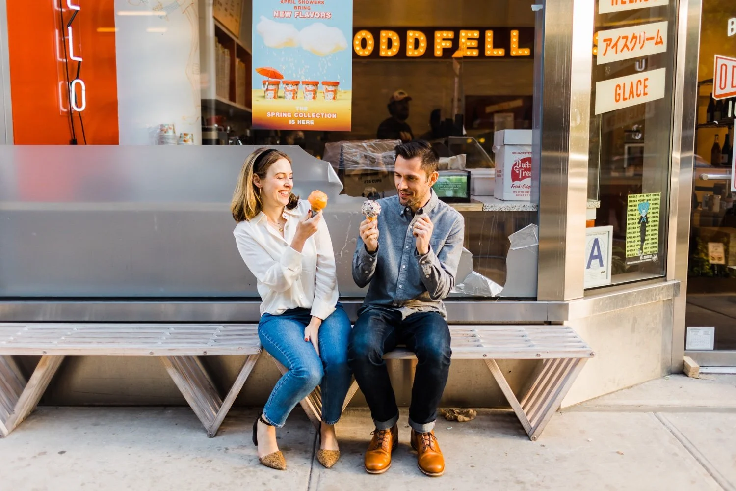 Sweet Couple Photography Session in Brooklyn Bridge Park and Pizza!