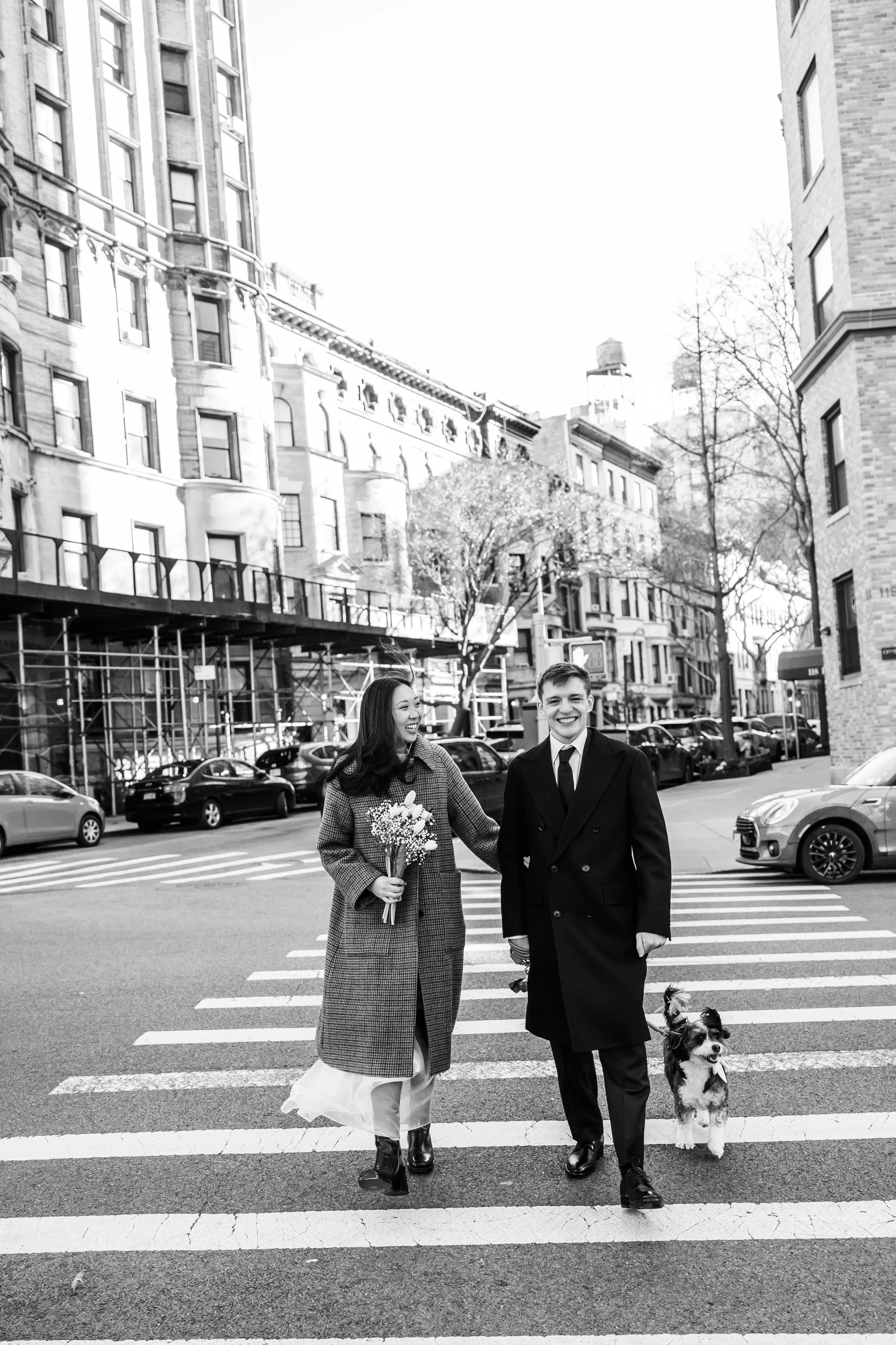 Wintery Cityhall Elopement in New York City