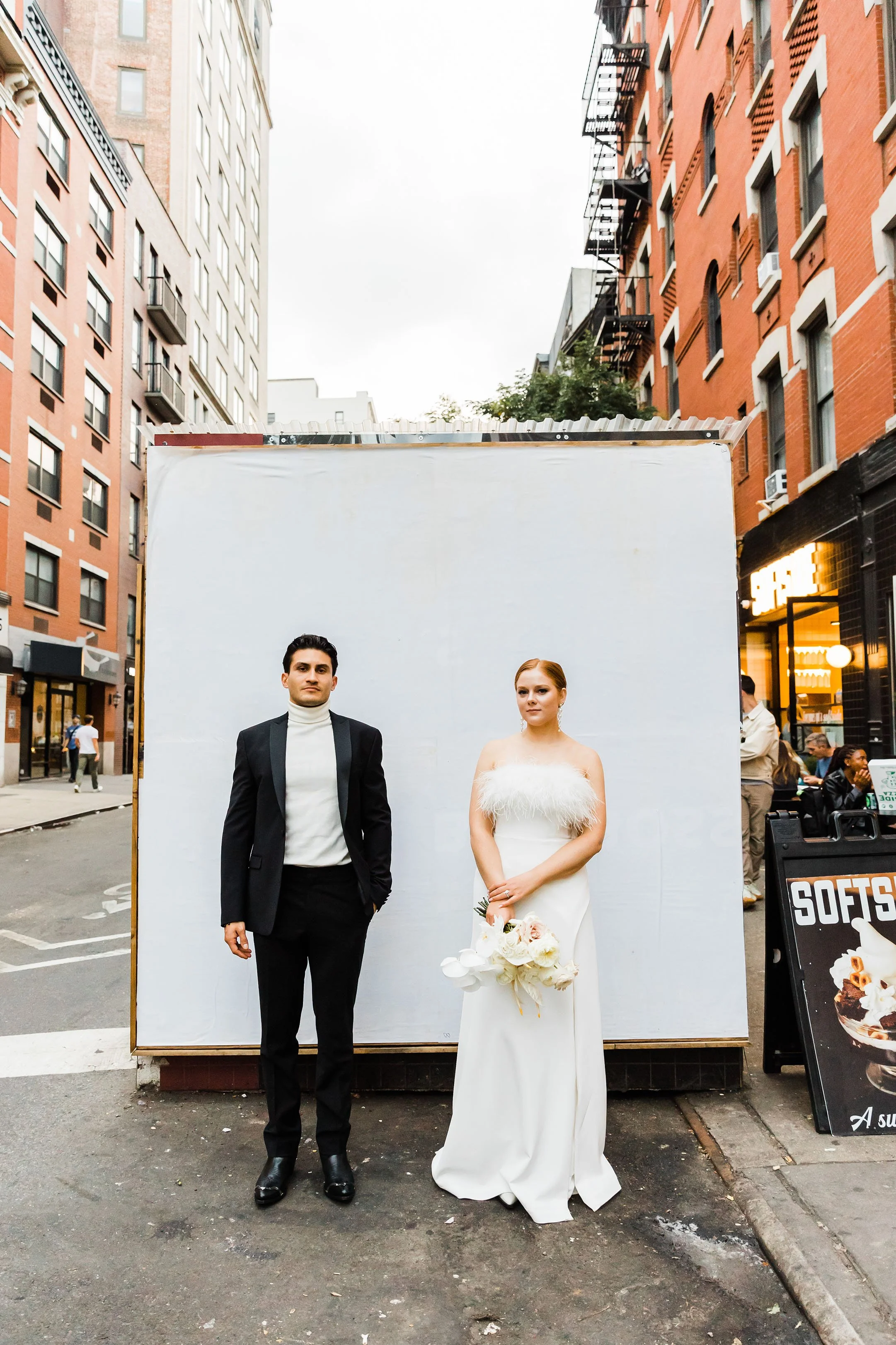 Romantic &amp; Chic Urban New York City Wedding at the Fotografiska Museum and Veronika Restaurant