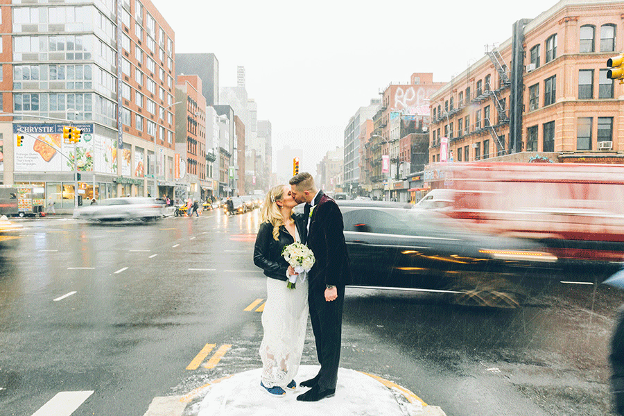 Gorgeous Snowy Winter Wedding at the Public Hotel in NYC