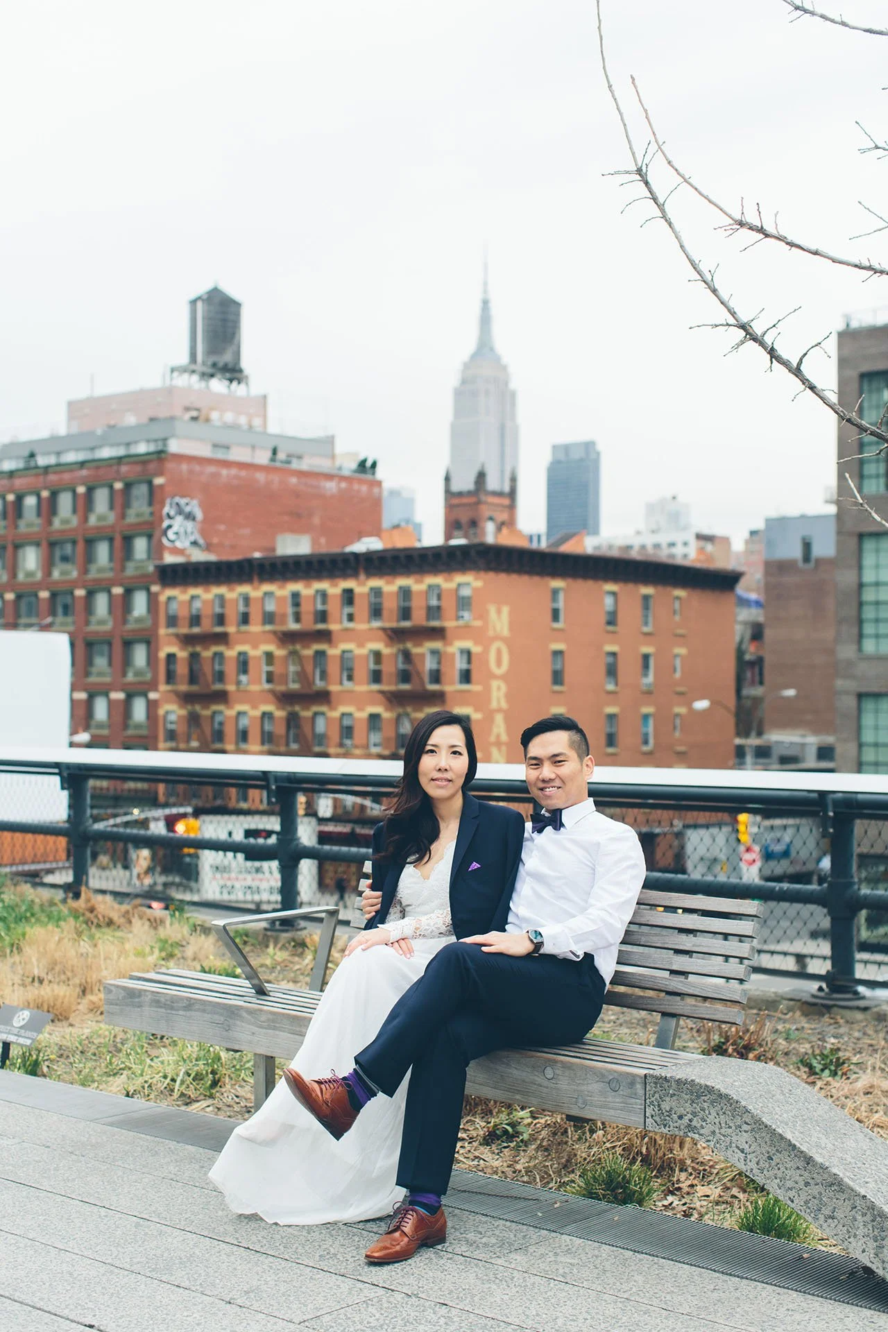 Gorgeous and Elegant Engagement Session on the High Line, New York City