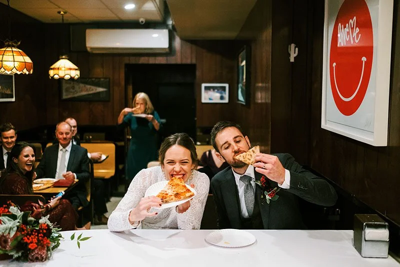 new york city wedding photographer pizza foodie