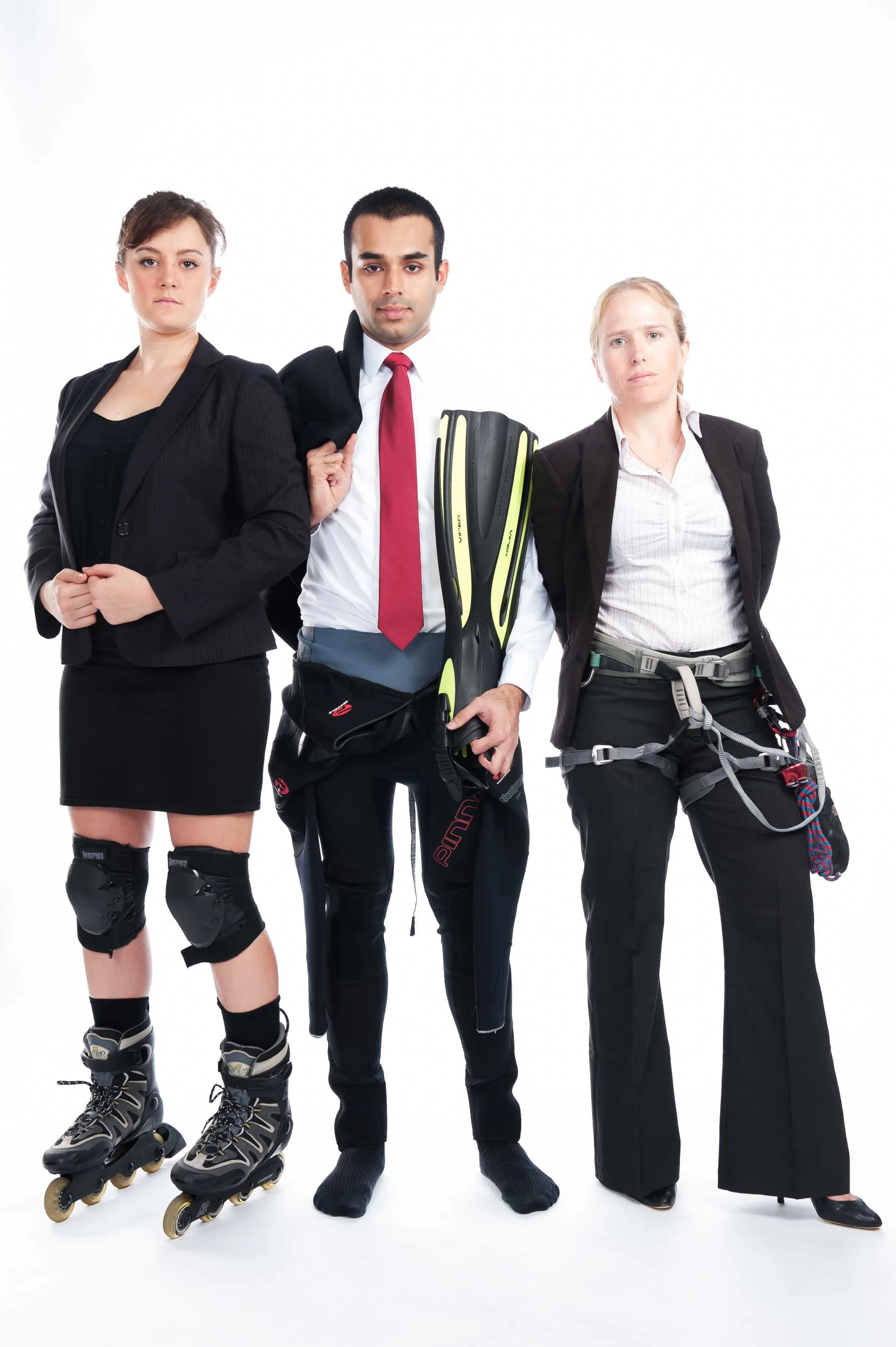 (Left to Right): Laura, Ashwin and Jacqui. Despite the serious pose, it was harder for them to contain their smiles and laughter.