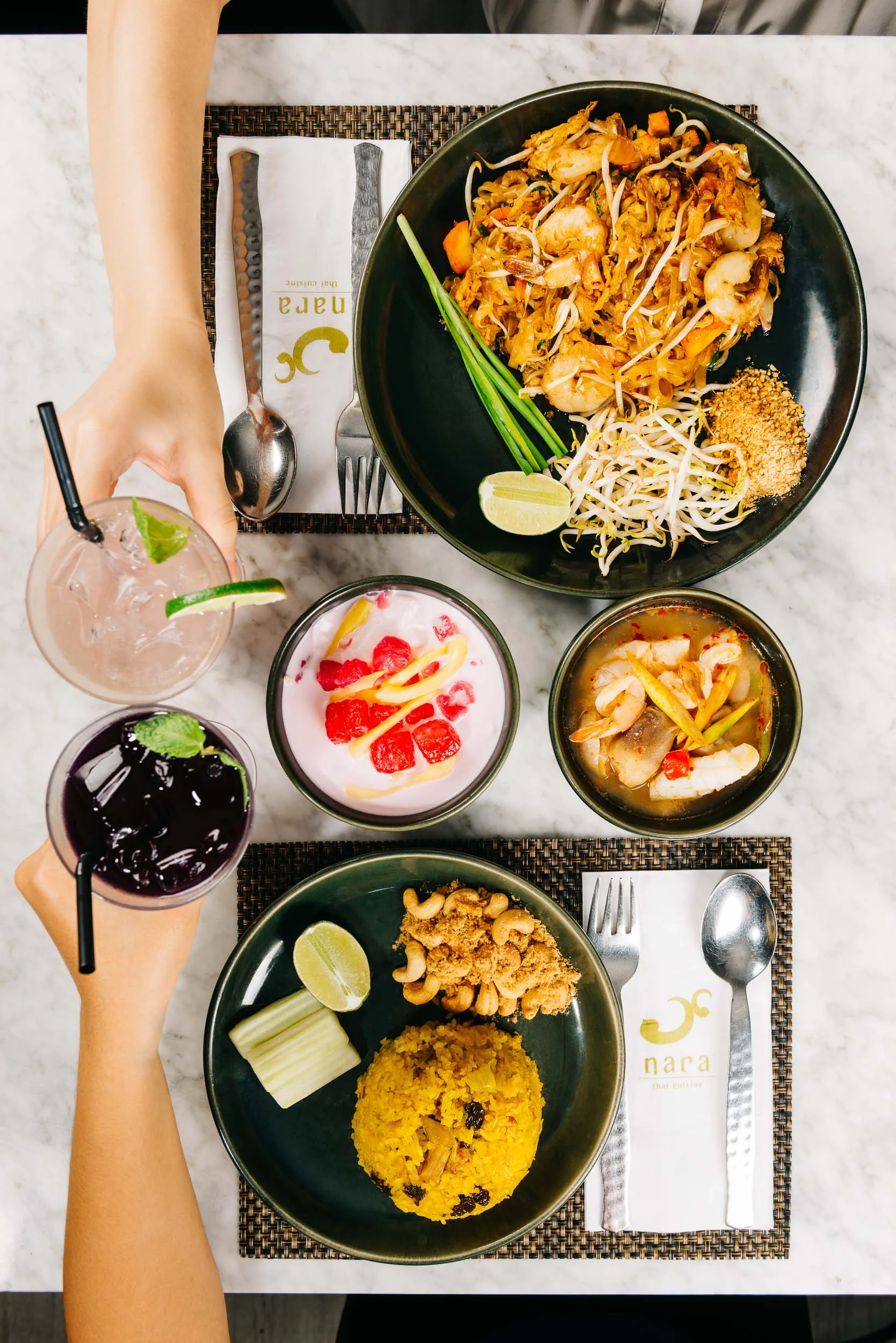 Concept & food styling by Nara Thai Cuisine.