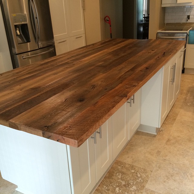 Reclaimed Oak Countertop 