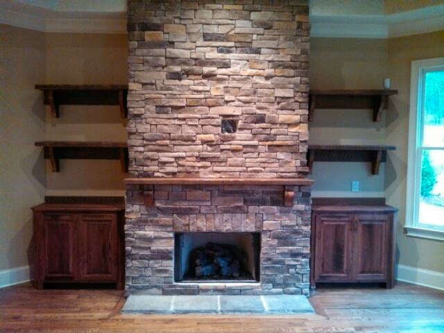 Heart Pine Custom Mantel