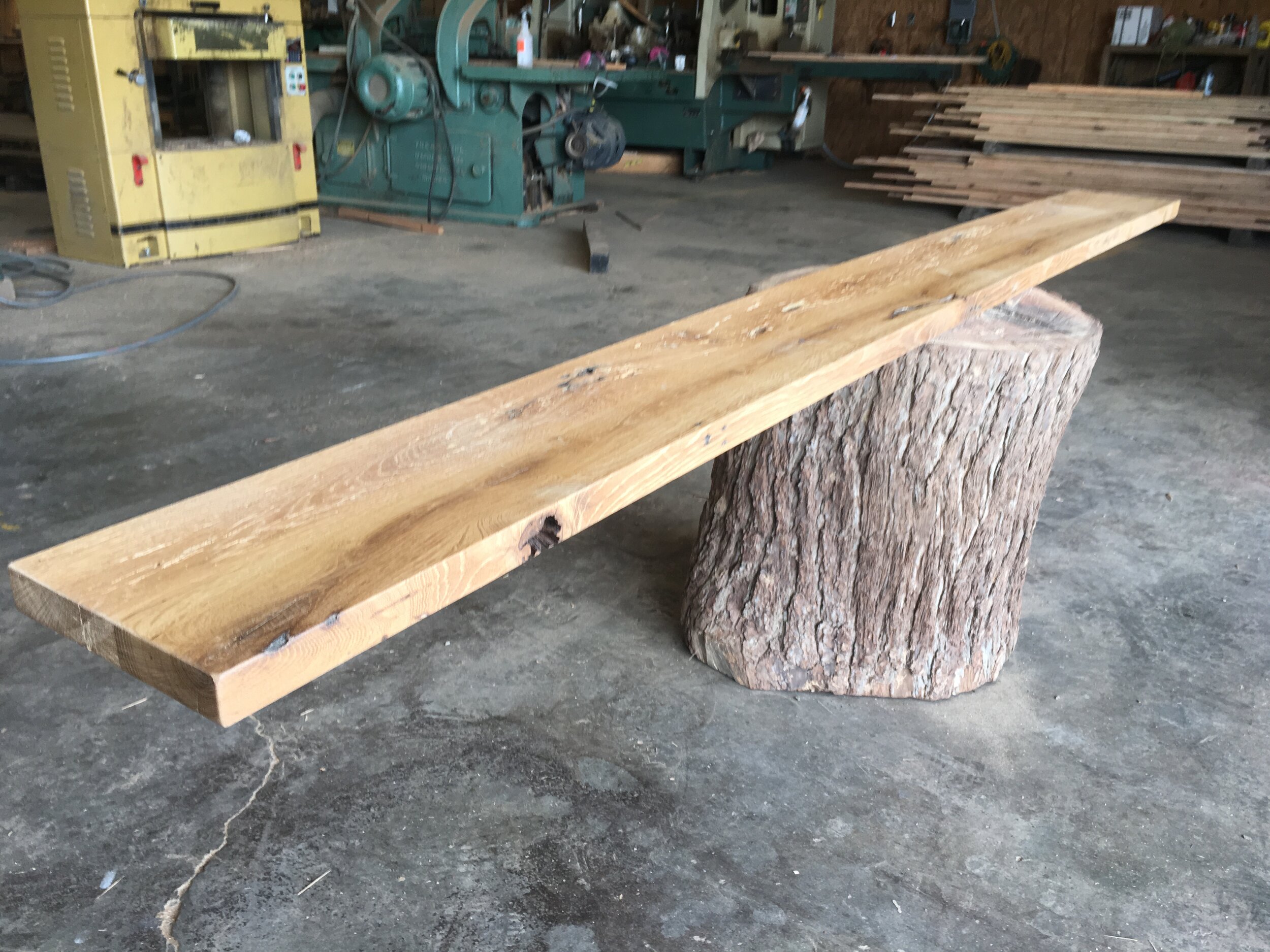 Clean white oak shelf.JPG