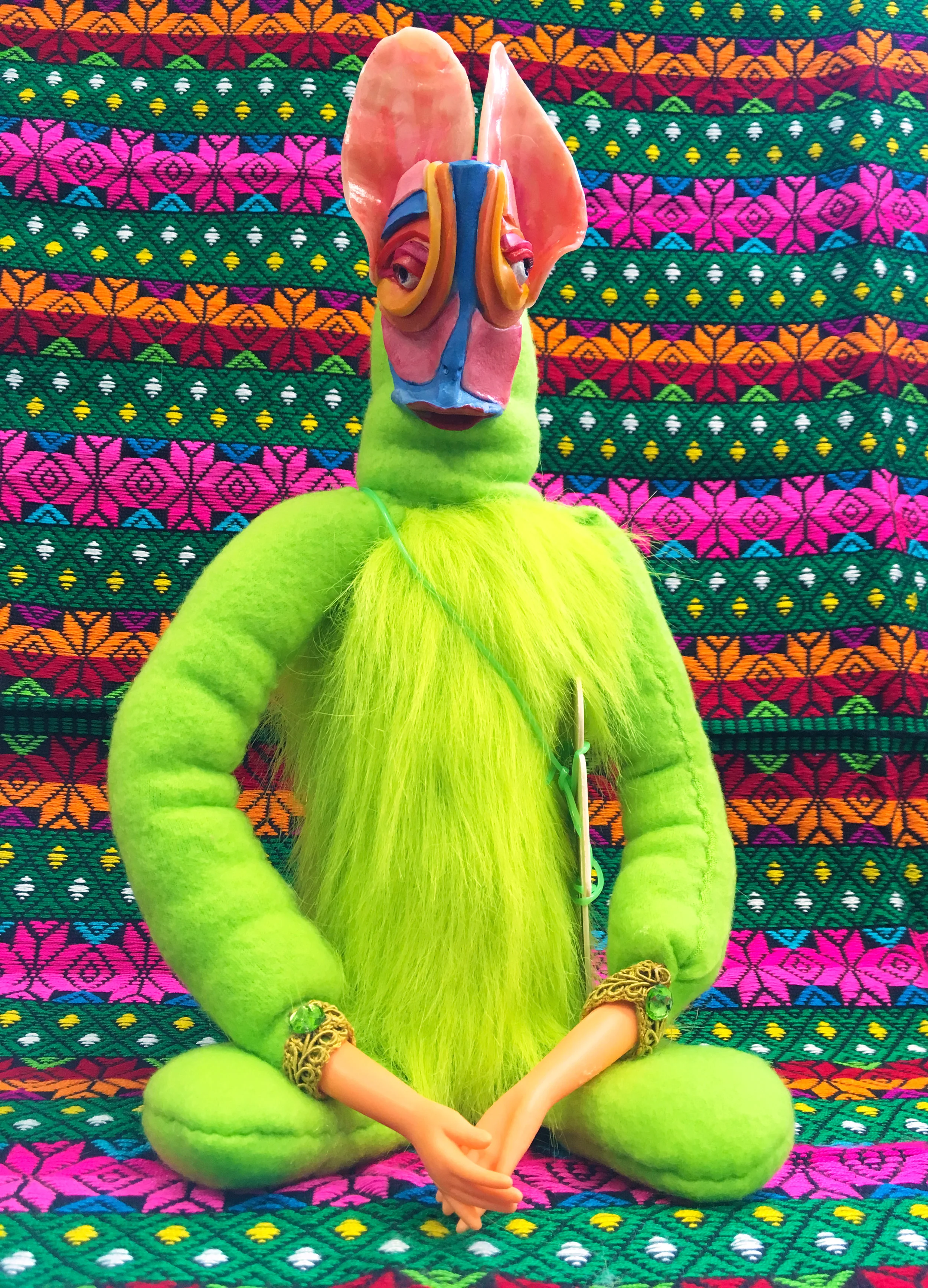  Chihuahua Guru  Variable dimensions, Approx. 14 x 6  Mixed Media, 2016 