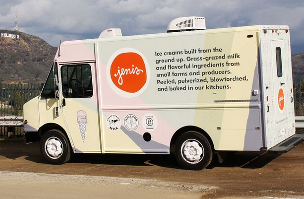 Jeni's debuted in the area with their food truck