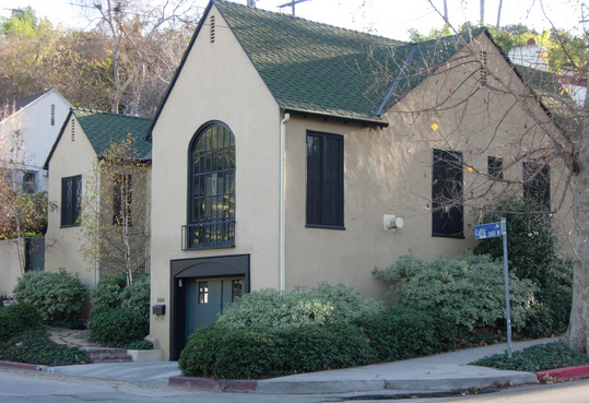 Walt Disney's home at 2495 Lyric Avenue in Los Feliz, the Pacific Ready-Cut house where Mickey Mouse was created in the garage in 1928.
