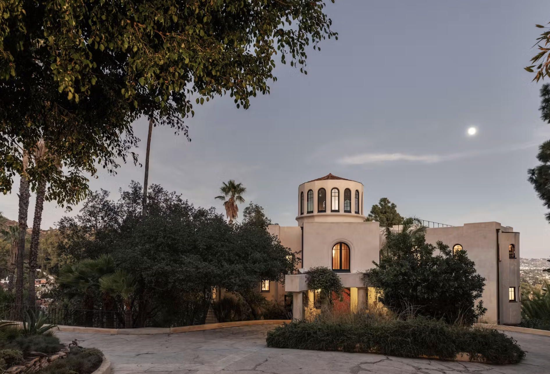 The Castle, A.F. Leicht's 1924 Art Nouveau mansion at 2630 Glendower Avenue in Los Feliz, across the street from the Ennis House