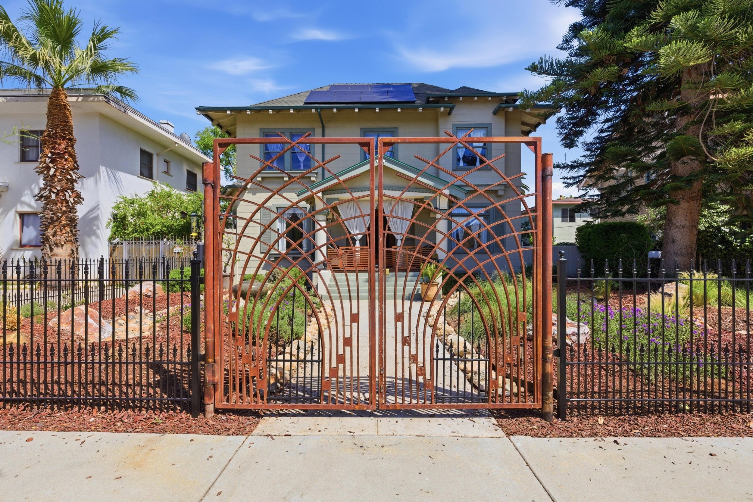 Craftsman bungalow with wide front porch and original details in the Los Feliz flats