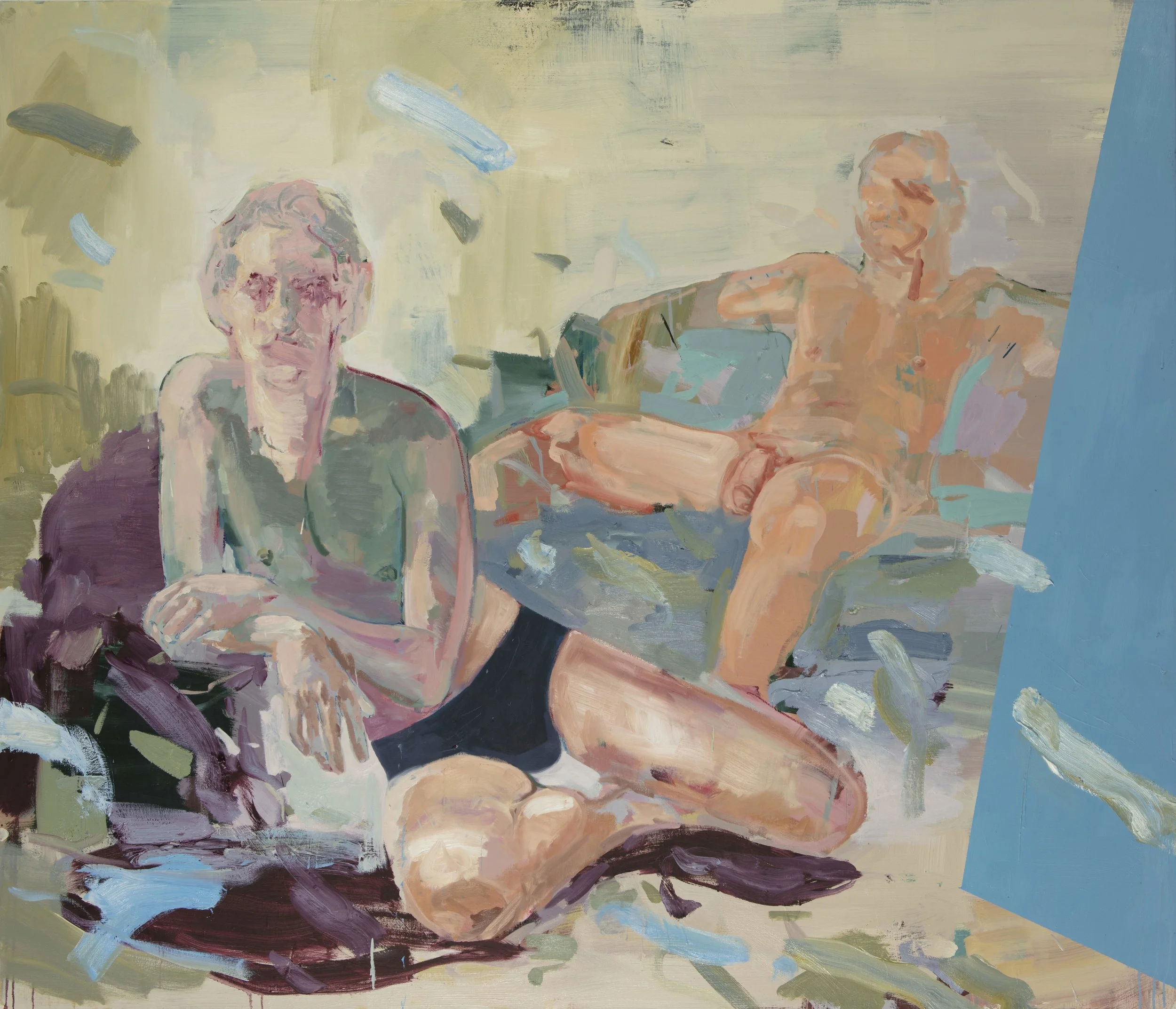 The Boys, Oil on Canvas, 60” x 70” ( 122cm x 154.5cm ) 2018