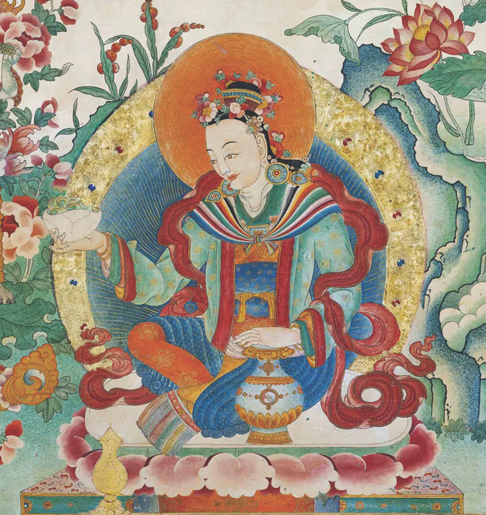 Yeshe Tsogyal Mural, Samye, Tibet