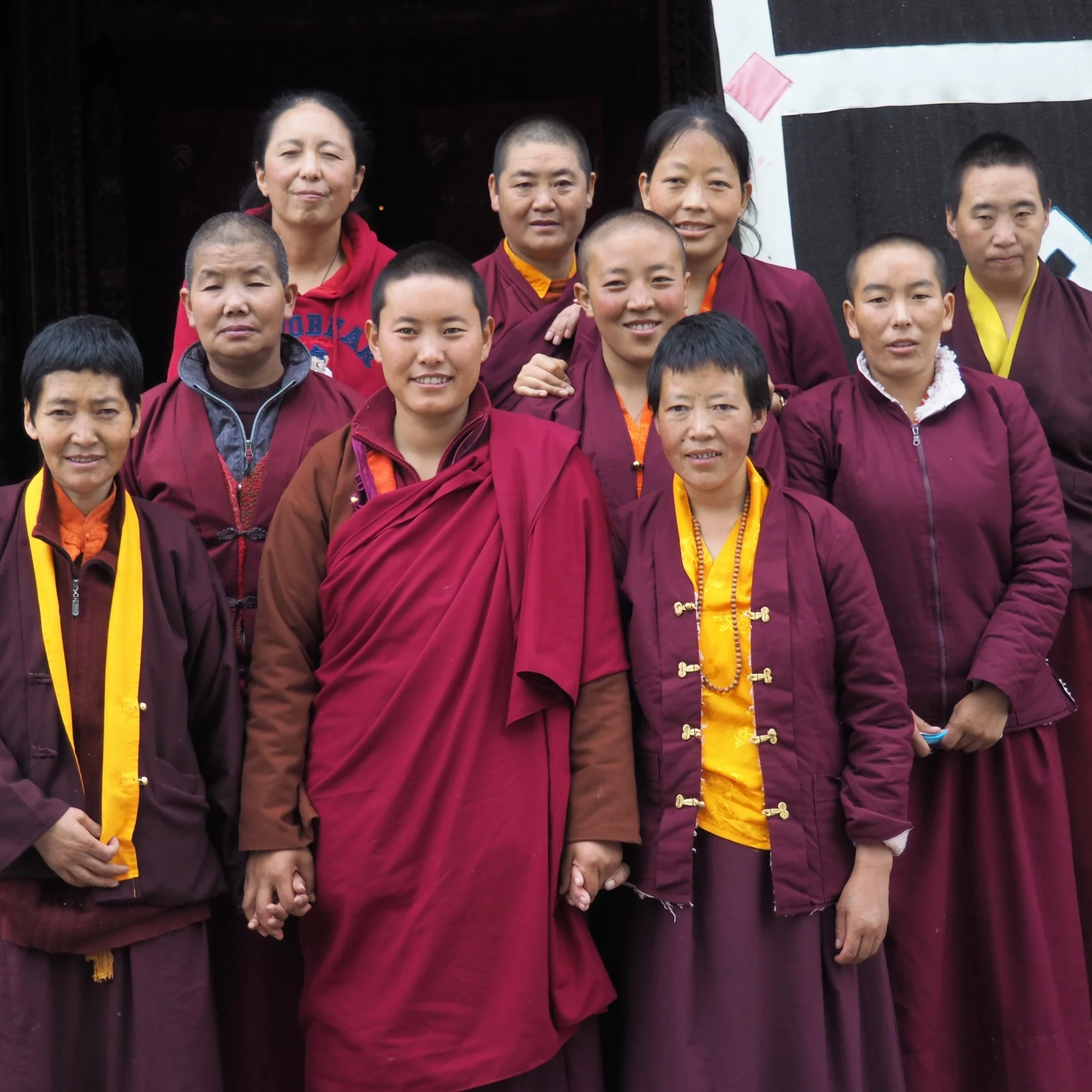 A few of the sixteen Tsogyal Nuns, June 2017