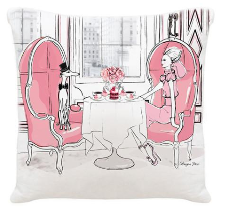 Fashion Illustration Pillow