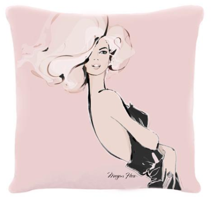 Fashion Illustration Pillow