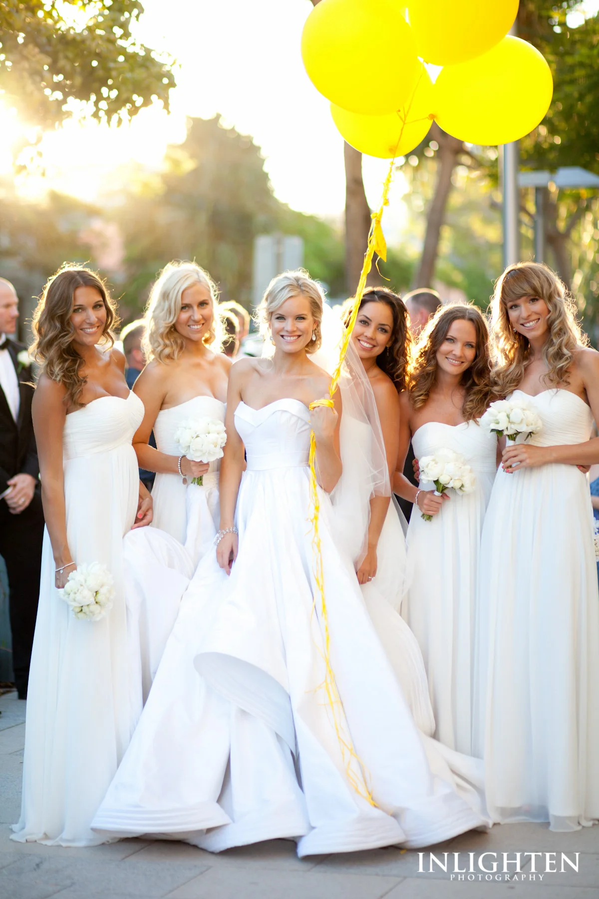 Sophie with her bridesmaids