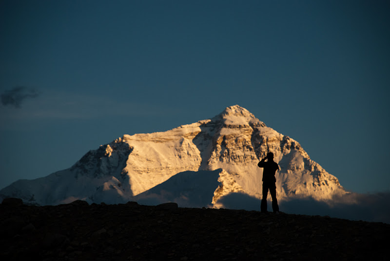 Mt. Everest at sunset, Tibet