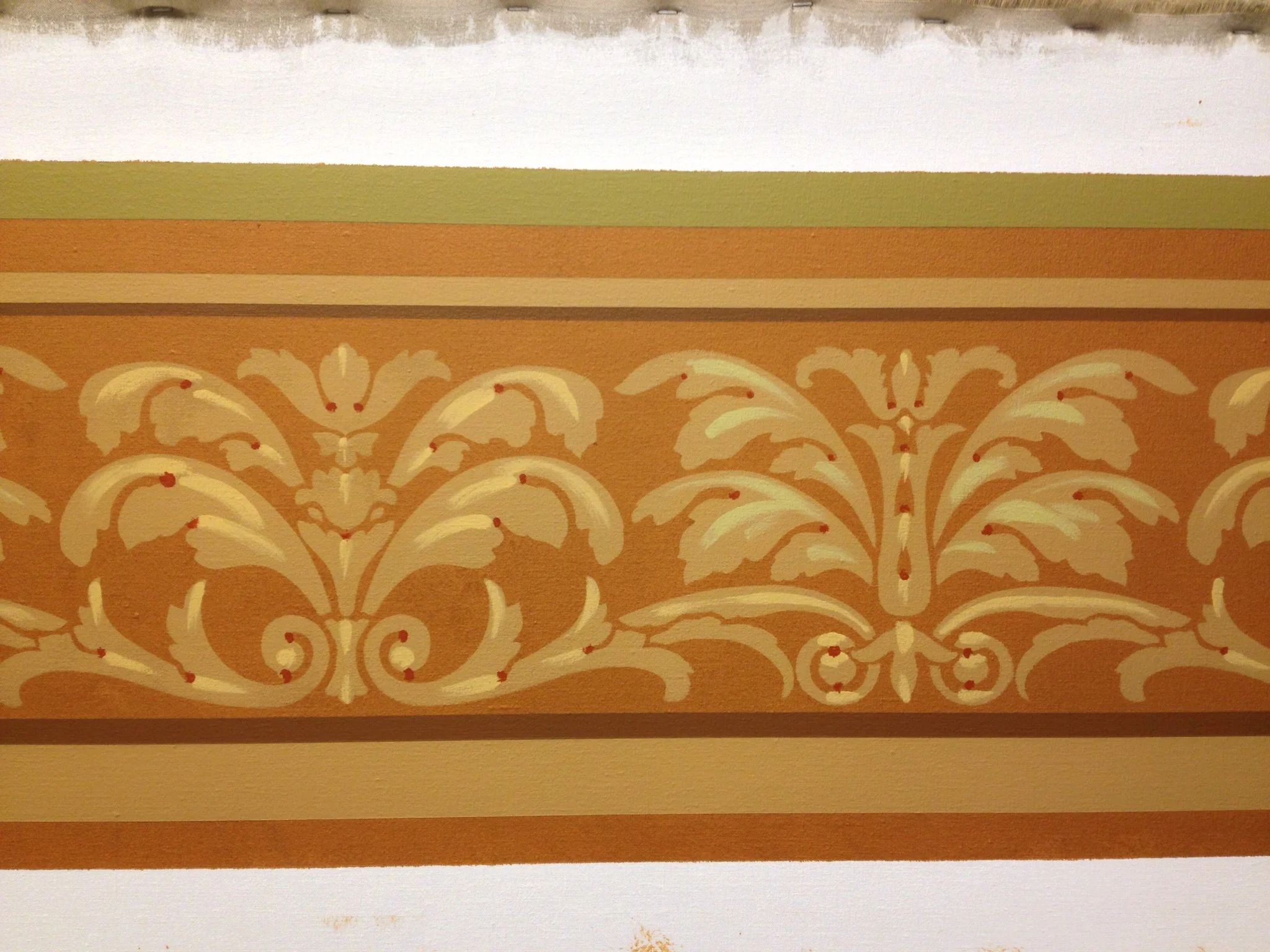  Painted design on a plaster ceiling - detail 